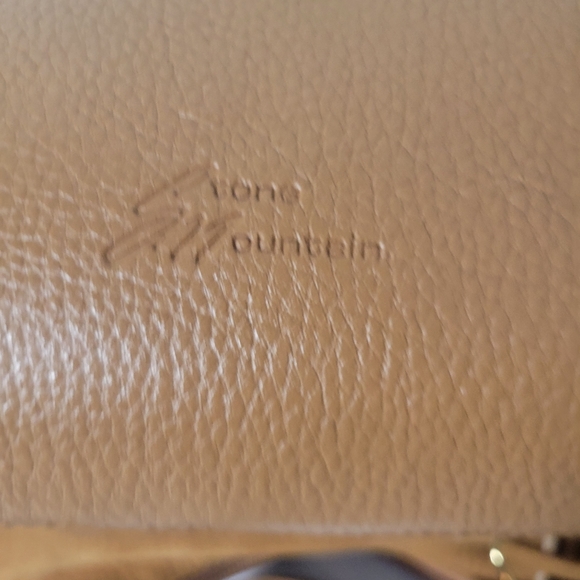 Small Stone Mountain Leather Shoulder bag Multiple zippered pockets - Picture 14 of 14